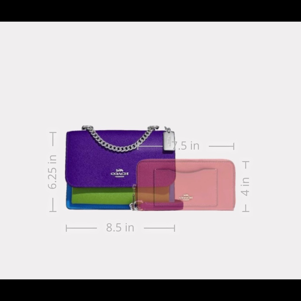 NWT Coach Klare colorblock crossbody bag - Picture 8 of 16